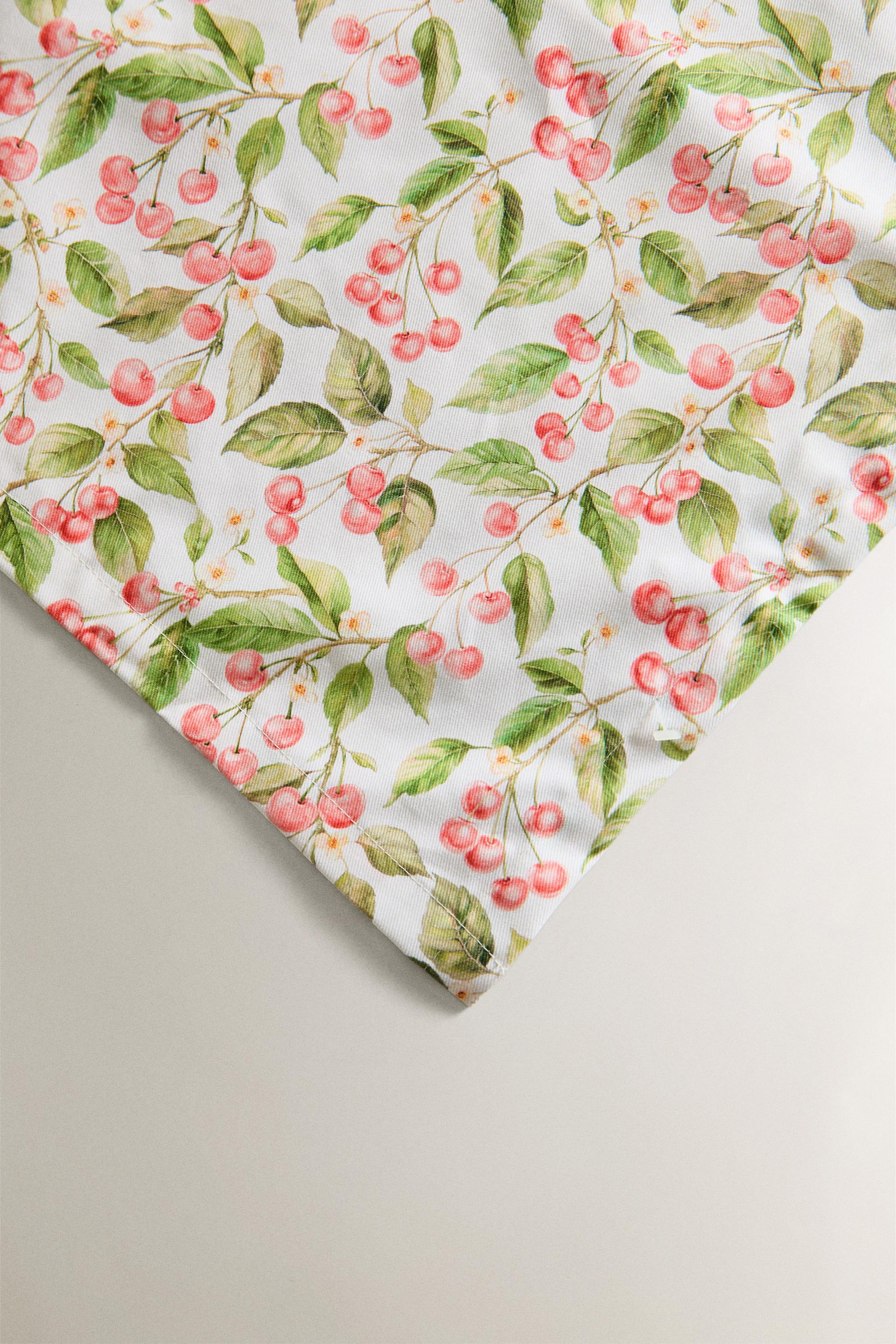 NAPPE ENDUITE IMPRIMÉ CERISES